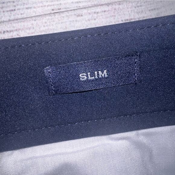 J. Crew NWT Men's Slim-Fit Tech Pants with Stretch Navy Blue Size 32 x 32 - Picture 9 of 14